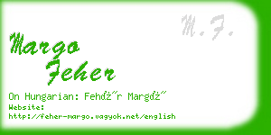 margo feher business card